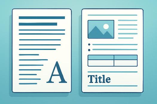 Indices typographiques et mise en page : Clés pour identifier le type de texte en allemand