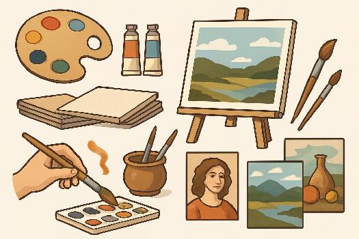 La peinture en allemand : Vocabulaire essentiel et expressions clés