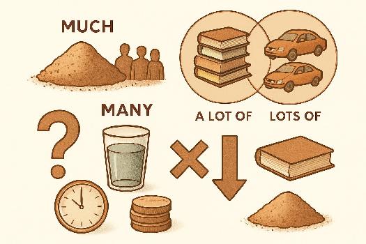 Comprendre et Utiliser Much, Many, A Lot Of, Lots Of en Anglais