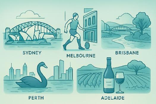 Symboles et Représentations des Grandes Villes Australiennes