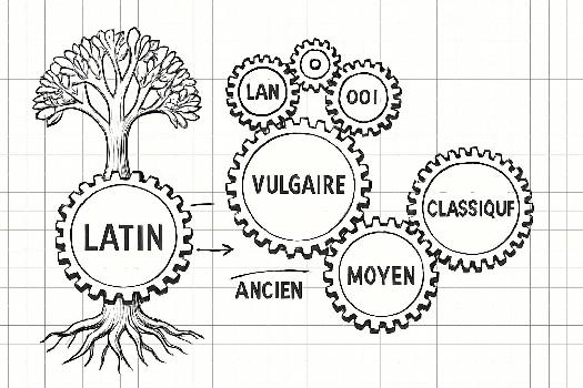 L'Évolution du Latin au Français : Des Racines Antiques à la Langue Moderne