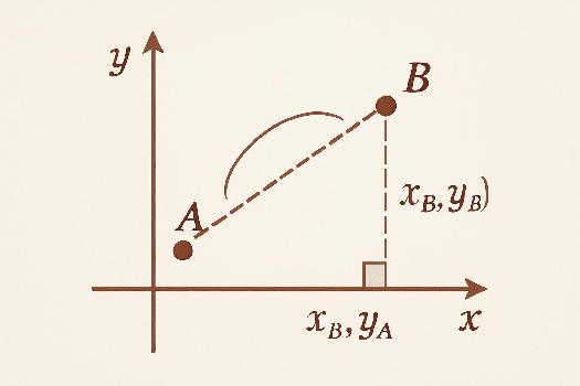 Distance entre deux points dans un repère orthonormé