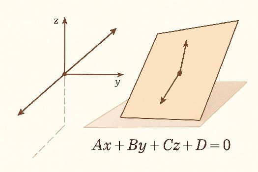 Droites et plans dans l'espace : équations paramétriques et cartésiennes