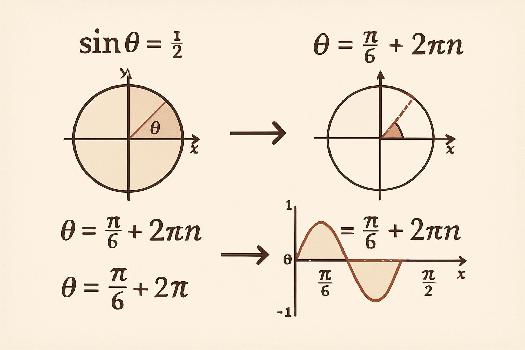 Exemples pratiques de résolution d'équations trigonométriques