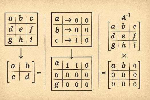 Exercices corrigés : Calcul de l'inverse d'une matrice carrée