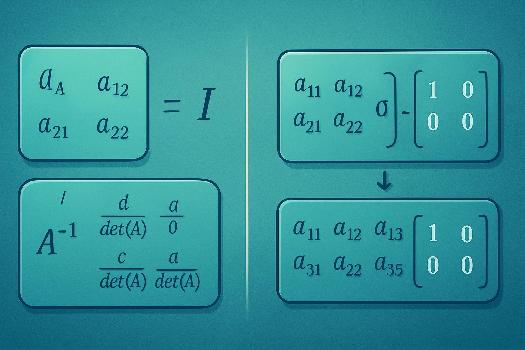 Inverse d'une matrice carrée : Définitions, méthodes et exemples