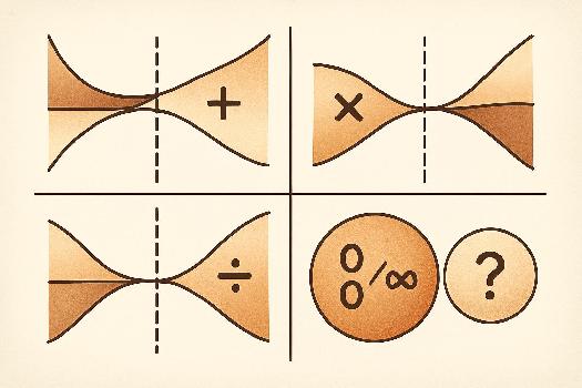 Opérations sur les limites : Addition, Soustraction, Multiplication et Division