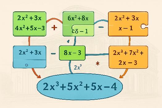 Opérations sur les Polynômes : Addition, Soustraction, Multiplication