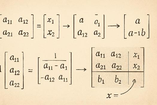 Résolution de systèmes linéaires à l'aide des matrices