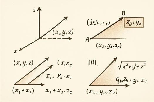 Vecteurs dans l'espace : Coordonnées et Opérations