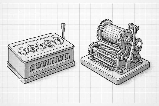 La Pascaline et la Machine de Leibniz : Pionniers du Calcul Mécanique
