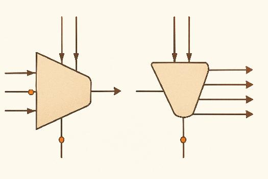 Multiplexeurs et Démultiplexeurs : Sélection et Distribution de Données
