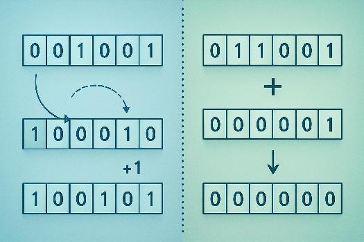 Représentation des nombres entiers signés: Complément à deux