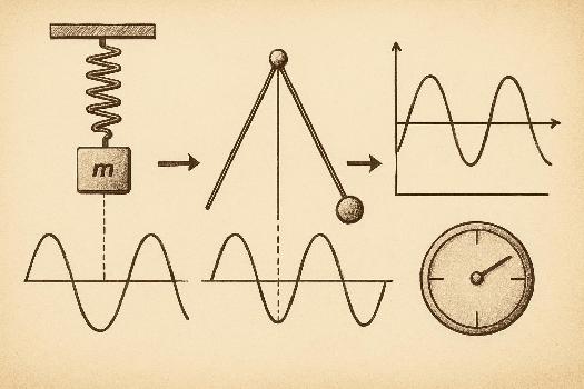 Calcul de la Période et de la Fréquence dans le Mouvement Harmonique Simple