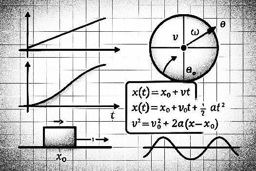 Cinématique : Formules et Lois Essentielles pour le Bac