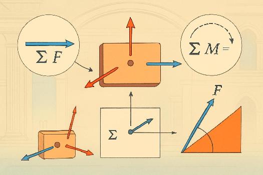 Conditions d'équilibre d'un corps rigide : Translation et Rotation