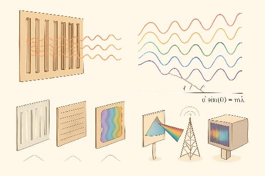 Diffraction : Réseaux de diffraction et applications