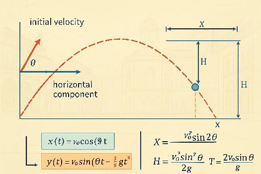 Mouvement Parabolique d'un Projectile : Analyse Complète
