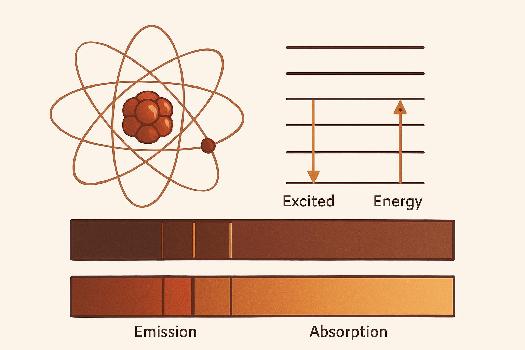 Niveaux d'énergie atomique et spectres d'émission/absorption