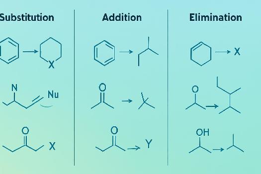 Réactions Clés en Chimie Organique : Substitution, Addition et Élimination