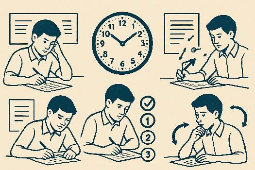 Répartition efficace du temps pendant les épreuves du Baccalauréat