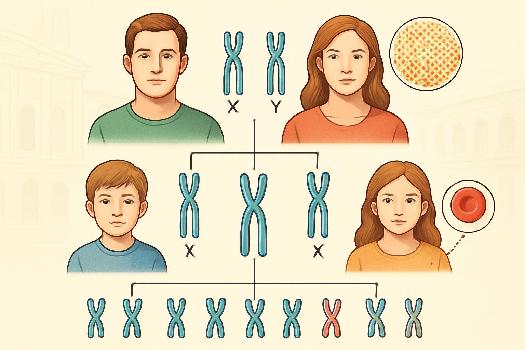 Exemples Concrets : Daltonisme et Hémophilie, Maladies Liées au Sexe