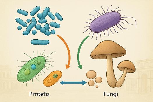 Exploration du Monde Microbien : Bactéries, Archées, Protistes et Champignons