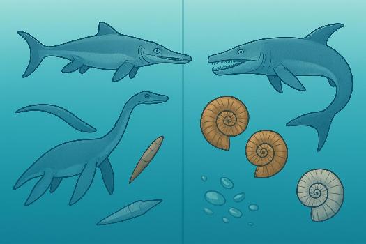 La Vie Marine au Mésozoïque : Un Monde Océanique Disparu