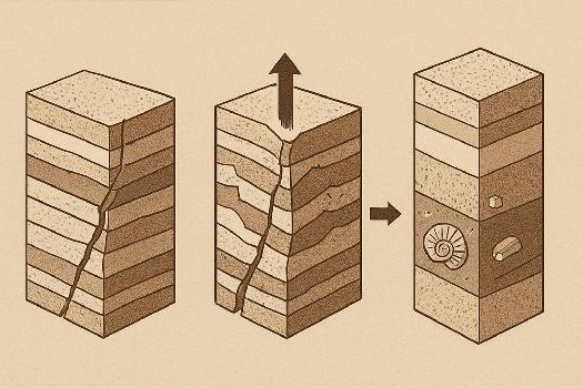L'impact des failles sur la datation relative.
